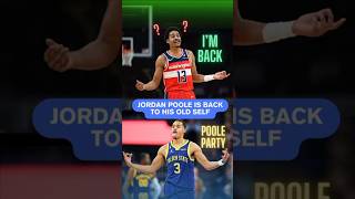 Jordan Poole IS BACK [upl. by Etteloc653]