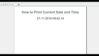 How to Print Current Date and Time in Jasper Report  IReport  JasperSoft Studio  Intact Abode [upl. by Dlanor]