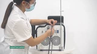 SHE MSS002 X portable nd yag laser machine installation video [upl. by Durgy]