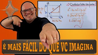 DISTÂNCIA ENTRE DOIS PONTOS  COMO CALCULAR  DEMONSTRAÇÃO [upl. by Llecrup]