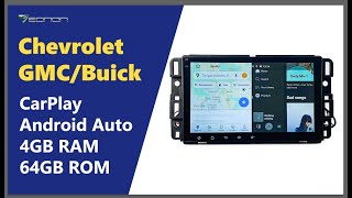 2021 Eonon Chevrolet GMC Buick 4GB RAM Android 10 Car Stereo  Wireless CarPlay amp Android Auto [upl. by Joost210]