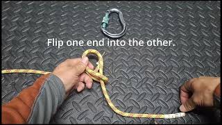 Quick Münter Hitch knot howto diy survival knot mountaineering [upl. by Eeldivad481]