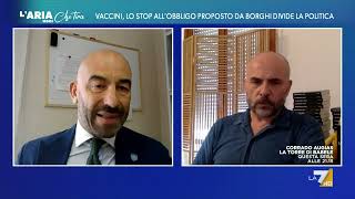 Stop allobbligo vaccinale Fabio Dragoni contro Matteo Bassetti quotSiete delle pippe se non [upl. by Yebba]