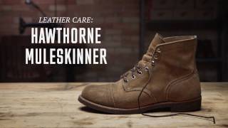 Red Wing Heritage  Hawthorne Muleskinner Roughout Leather Care [upl. by Pang]