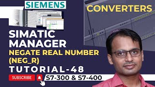 Siemens PLC Training 48  Negate Real Number Instruction in Siemens PLC  Siemens PLC Video Tutorial [upl. by Niuqauj]