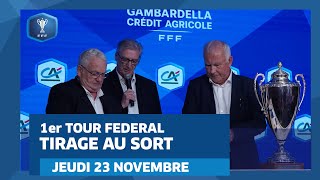 Coupe Gambardella  Tirage du 1er tour Fédéral le replay [upl. by Kendre983]