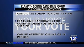 Klamath County candidate forum happening tonight [upl. by Edik982]