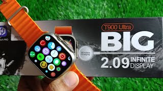 T900 Ultra Smartwatch🔥  UNBOXING  BIG Display 🟠  Must Watch asmr [upl. by Aser]