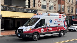 Hatzalah of Waterbury Ambulance 902 respondingarriving Priority 1 [upl. by Herb]