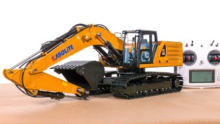 RC HYDRAULIC EXCAVATOR KABOLITE 336 HUINA UNBOXING TEST SCALE 116 FULL METAL 91 KG WEIGHT [upl. by Aveer]