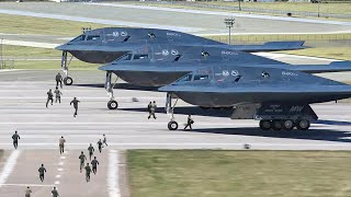 US Pilots Rush to Their Super Advanced 2 Billion Stealth Bomber [upl. by Sualocin]