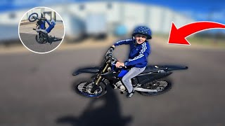 11 YEAR OLD WHEELES YZ125 LIKE A PRO [upl. by Briana]