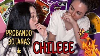 PROBANDO botanas de CHILEEEE🌶️🥵 [upl. by Ailen514]