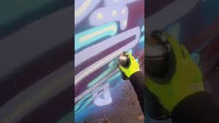 Video Camera Street Art On Top Of Rooftop Gallery In Penge Fat Cap Sprays [upl. by Tomas]