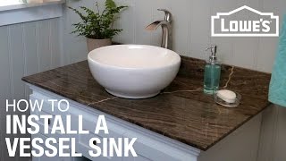 How to Install a Vessel Sink [upl. by Lebatsirc]