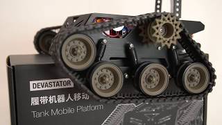 Raspberry Pi robot  DEVASTATOR ROBOT PLATFORM [upl. by Sura]