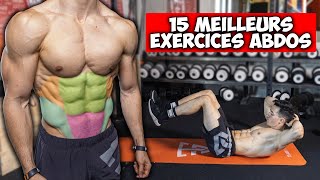 15 MEILLEURS EXERCICES ABDOMINAUX [upl. by Philan]