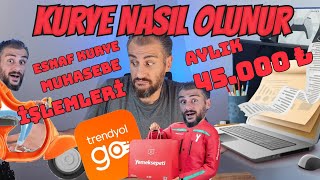 Nasıl Esnaf Kurye Olunur  Trendyol Go amp Yemeksepeti  Şirket Açma ve Muhasebe İşlemleri [upl. by Cohbath]