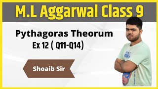 Class 9  ML Aggarwal  Pythagorus Theorum  Ex 12  Part 03 [upl. by Coonan]