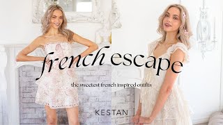 French Inspired Coquette Outfits for Summer  KESTAN Lookbook [upl. by Neelhsa]