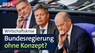 Wirtschaftskrise Bundesregierung ohne Konzept  BR24 [upl. by Henderson417]