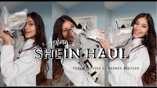 SHEIN Winter into Spring Haul  Modest to Hot fit check [upl. by Qahsi]