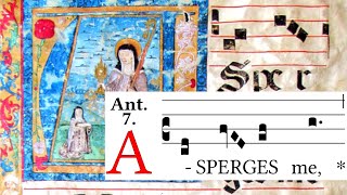 Asperges me  Rite of Sprinkling  Latin Gregorian Chant  Traditional Latin Mass [upl. by Rimhsak376]