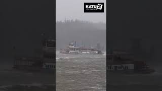 The Sternwheeler being tossed about on the choppy Columbia River katu portland news shorts [upl. by Lorenzana]