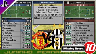 Winning Eleven 10 Manchester United vs Juventus Konami Cup [upl. by Alameda280]