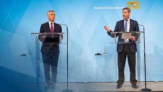 Video in Gebärdensprache Pressekonferenz nach dem Treffen mit Jens Stoltenberg 231024  Bayern [upl. by Rogerio]