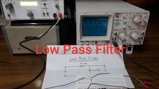 To Construct a RC Low Pass Filter and draw its frequency response curve [upl. by Inod]