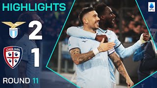 LAZIOCAGLIARI 21  HIGHLIGHTS  Lazio Claim Win as Cagliari See Red TWICE  Serie A 202425 [upl. by Ahseihs]