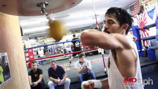 Manny Pacquiao  HARD HITTING SPEED BAG [upl. by Anatsirhc397]