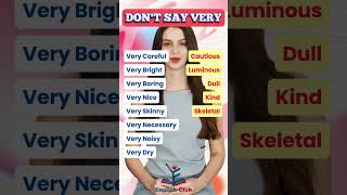 Dont Say Very english learnenglish speaking vocabulary englishspeaking shorts [upl. by Shushan]