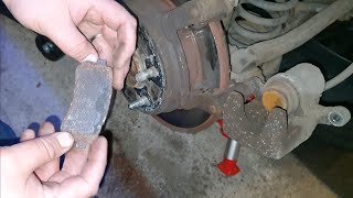 Rear brake pad replacement Hyundia ix35 [upl. by Naellij]