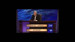 Nottingham vs Pembroke College Cambridge  University Challenge 12122011 [upl. by Naltiac]