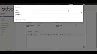 odoo changedefault attribute [upl. by Annaicul]