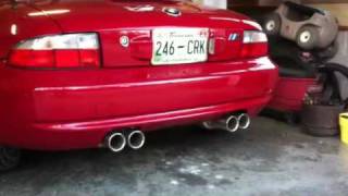 2000 Z3 M Roadster Stromung Exhaust Idle and Revs [upl. by Ransell438]