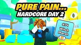 This was painful Pet Sim 99 Hardcore Day 2 [upl. by Hgielar]