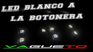 Cambiazo a LED blanco de la botonera  VW JETTA CLASICO  MK4 [upl. by Ahseena213]