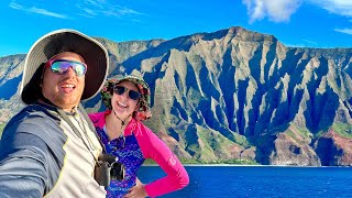 Sailing Down the Napali Coast Last Day of Our Hawaii Cruise Onboard NCL Pride of America [upl. by Arec]