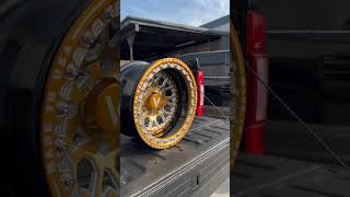 Vnm Forged V3 Custom Gold Beadlock Wheel For Polaris UTV [upl. by Natsuj484]