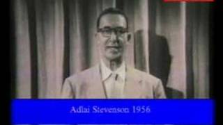 US Democrats  Adlai Stevenson 1956 Video 2 [upl. by Ddot]