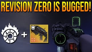 This Revision Zero GLITCH is INSANELY BROKEN Best Weapon in Destiny 2 Season of the Seraph [upl. by Ecniv463]