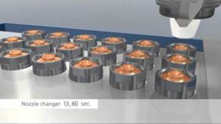 TRUMPF TruLaser 3030 Nozzle Changing System [upl. by Urbannal375]