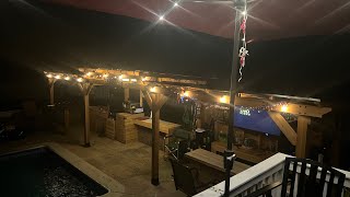 Backyard Bar and Grill build pt 11 After Dark [upl. by Ingemar]