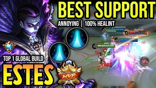 ESTES BEST BUILD 2023  BUILD TOP 1 GLOBAL ESTES GAMEPLAY  MOBILE LEGENDS✓ [upl. by Ayerim266]