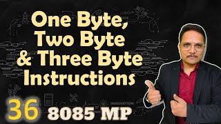 One Byte Two Byte and Three Byte Instructions in 8085 Microprocessor  Assembly Instructions [upl. by Annad]