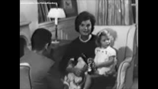 Interview with Jacqueline Kennedy and 2year old daughter Caroline Kennedy in 1960 [upl. by Nosduh]