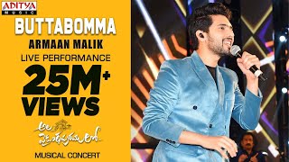 Butta Bomma Song Live Performance By Armaan Malik  AlaVaikunthapurramuloo Musical Concert [upl. by Johathan]